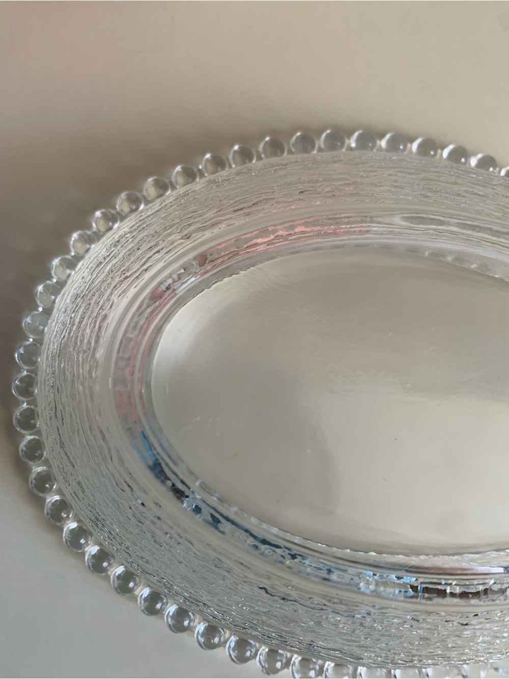 Vintage Indiana Glass Hen on Nest Clear Crystal Beaded Covered Dish - Picture 14 of 15